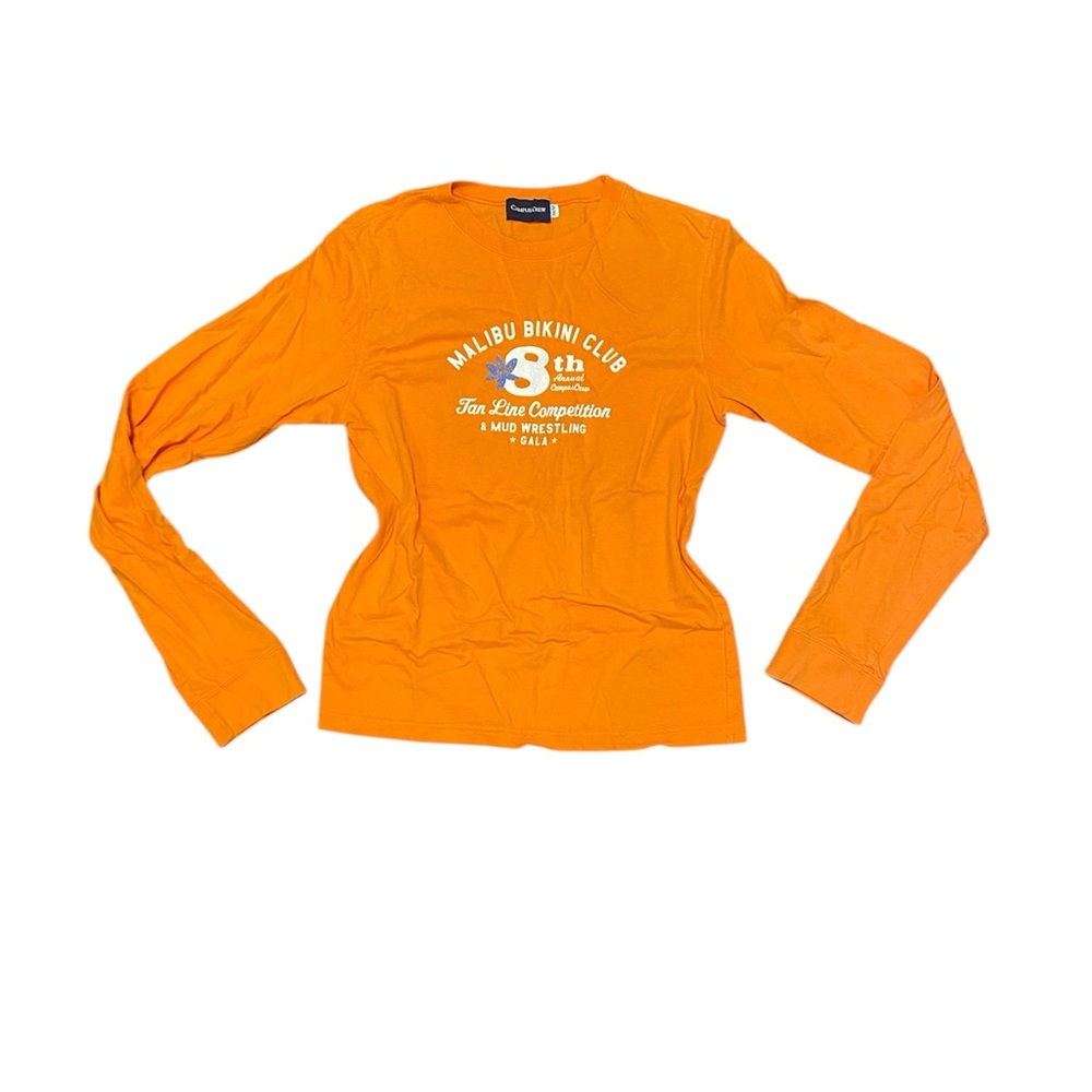 Malibu Bikini Club Orange Long Sleeve Tee